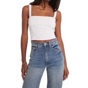 NEW Z SUPPLY cambria gauze top in white